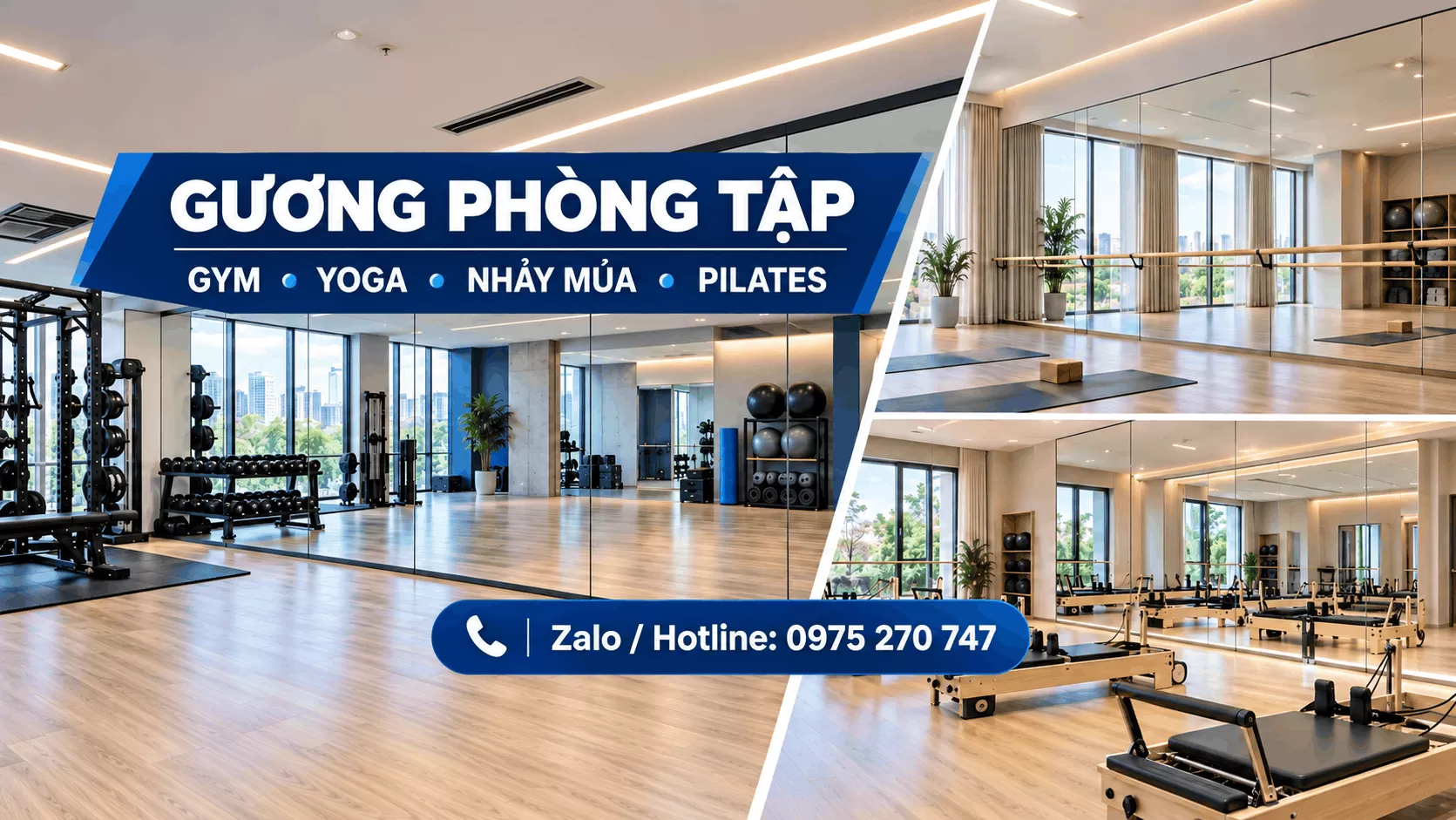 gương phòng tập